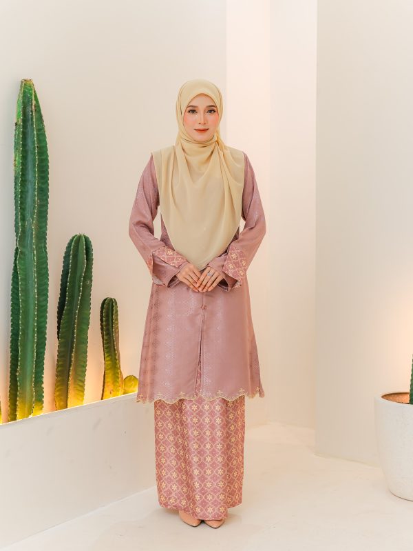 Kurung Sulaman Cinta (ROSE GOLD)