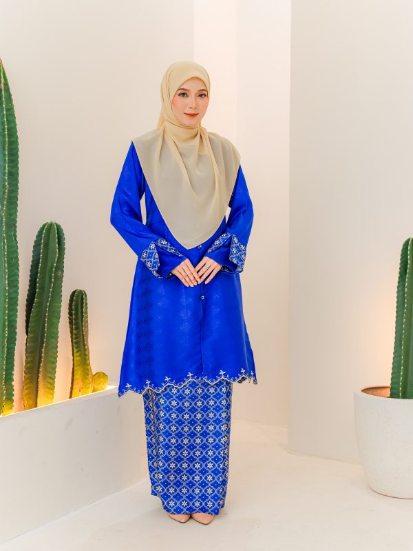 Kurung Sulaman Cinta (ROYAL BLUE)