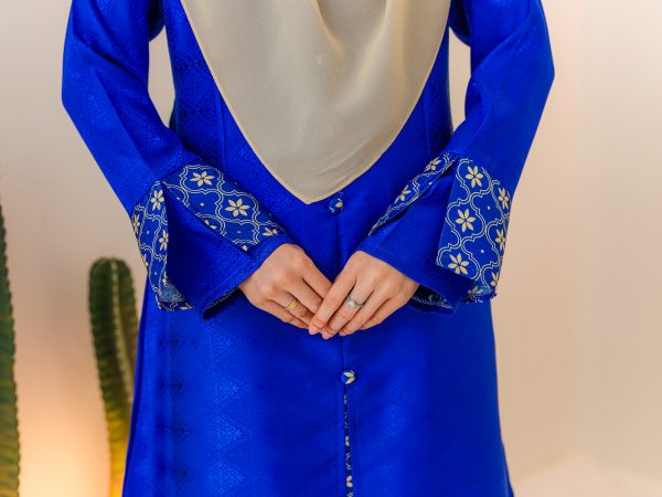 Kurung Sulaman Cinta (ROYAL BLUE) - Image 5