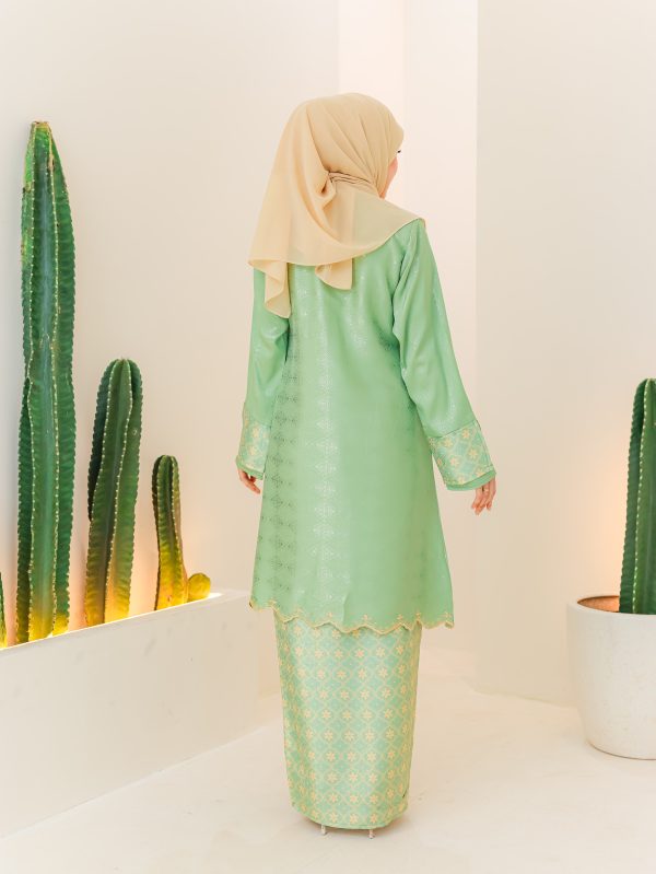 Kurung Sulaman Cinta (Mint Green) - Image 4