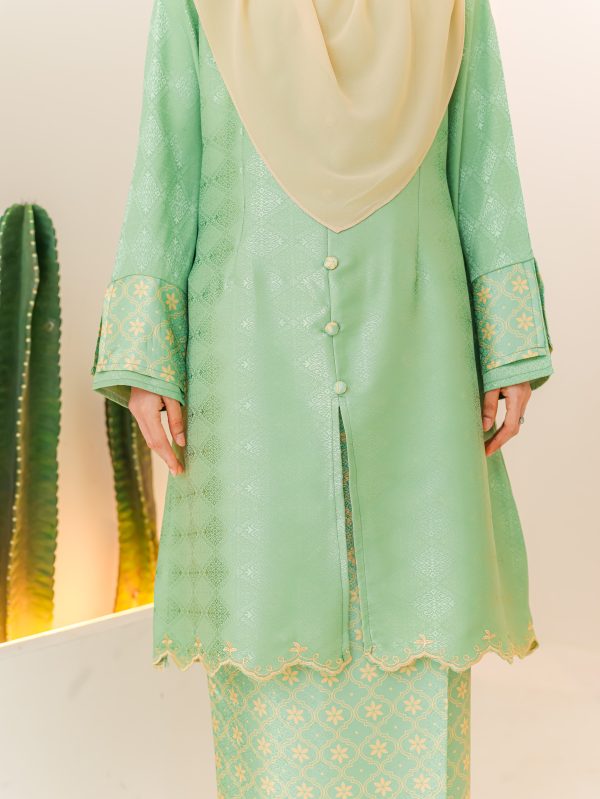 Kurung Sulaman Cinta (Mint Green) - Image 2