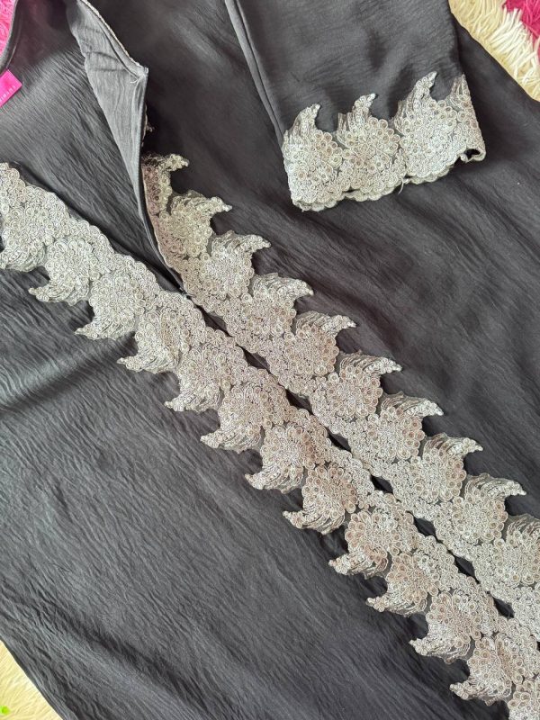 ABAYA SUMAIYAH LACE BLACK - Image 2