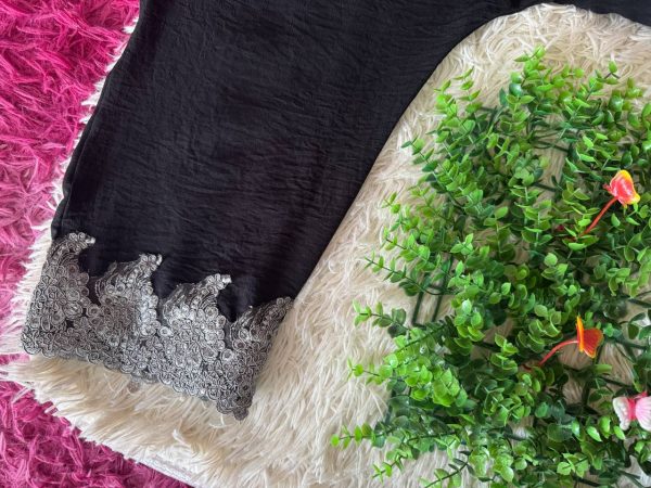 ABAYA SUMAIYAH LACE BLACK - Image 3