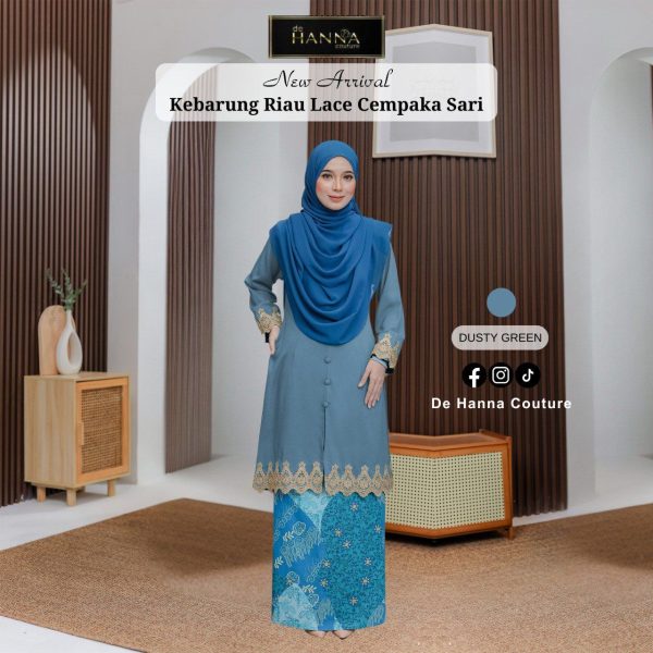 Kurung Chempaka (DUSTY GREEN) / BATIK