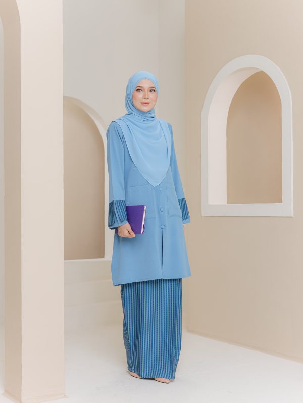 BAJU KURUNG JASMINE SKY BLUE M - Image 2