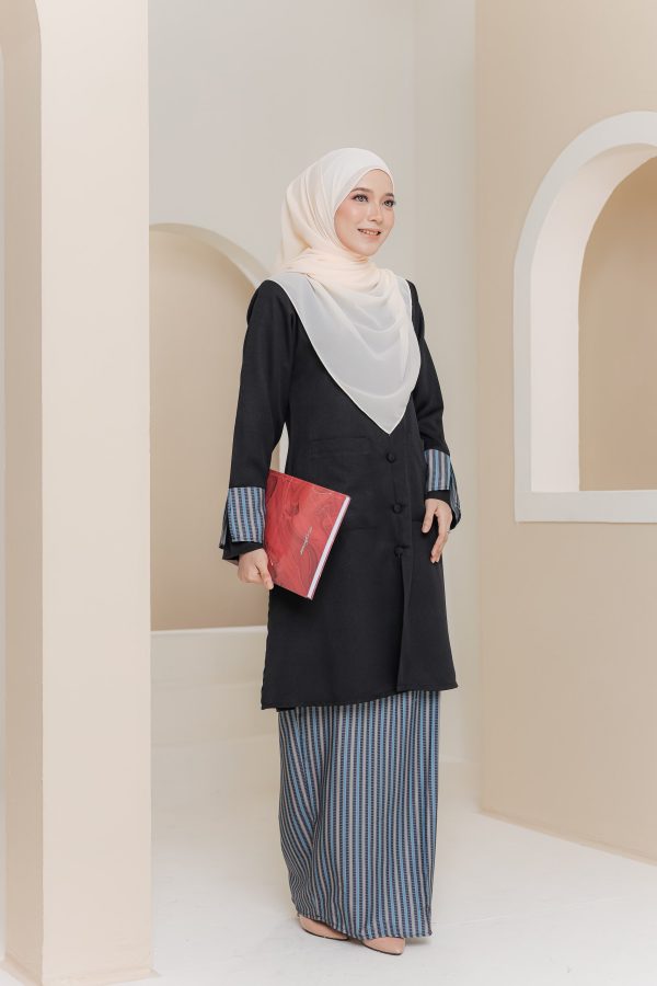 BAJU KURUNG JASMINE BLACK 2XL